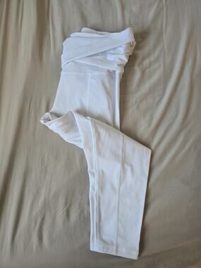 Free People Movement Hang Ten Crop Leggings Womens S Small White Yoga Pants boho